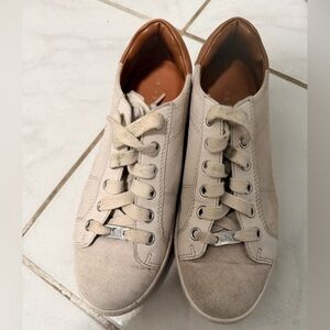 Coach Cream and Tan Sneakers